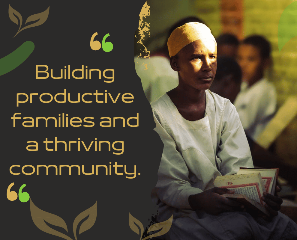 Building productive families and a thriving community Building productive families and a thriving community